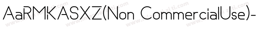 AaRMKASXZ(Non CommercialUse)字体转换
